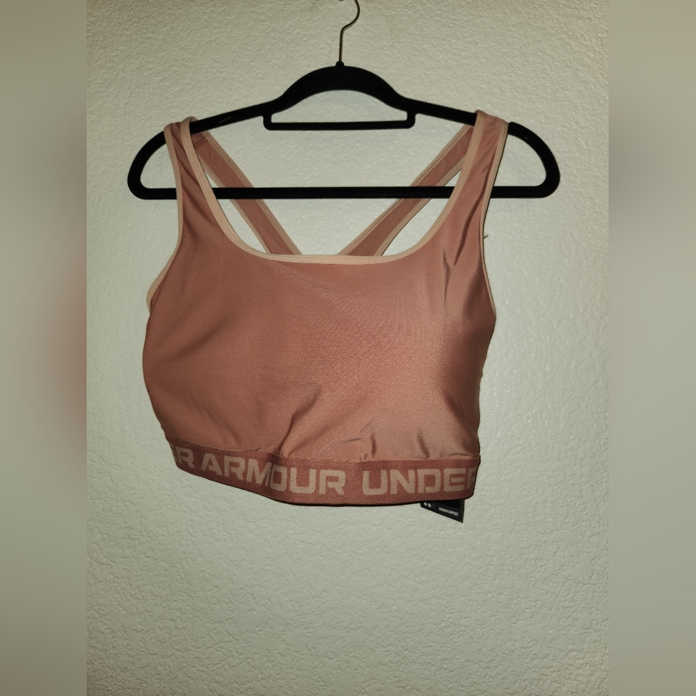 Under Armour Women's Armour Mid Crossback Sports Bra Size 3X - Picture 2 of 8